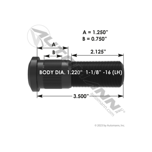 Automann Wheel Stud (201.6187L)