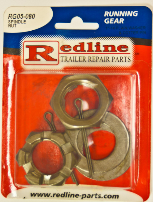 Redneck Spindle Nut Kit, 1"-14 Thread, 2-Pack (RG05-080)