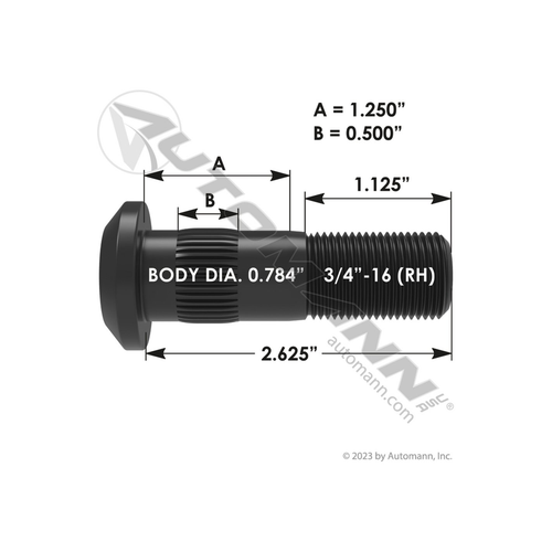 Automann 201.6037R wheel stud