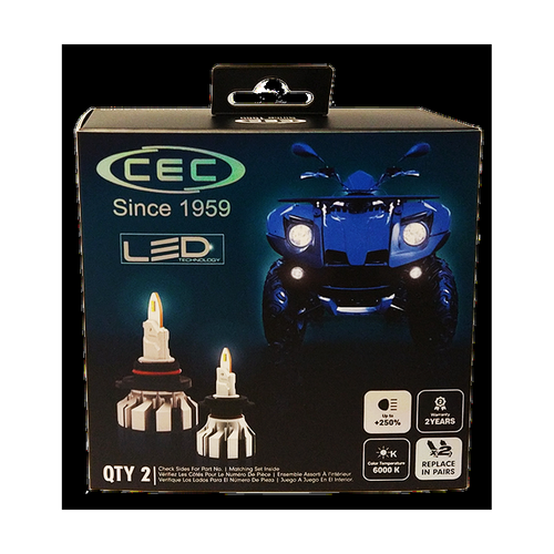 CEC Industries Halogen LED Retrofit Bulb Qty: 2 (H8/H11/H16LED)