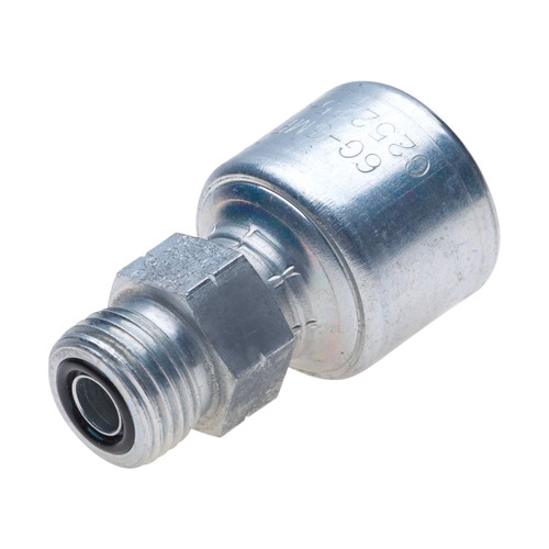 Gates 4G4MFFOR MegaCrimp Hydraulic Hose Fitting | Male Flat-Face O-Ring