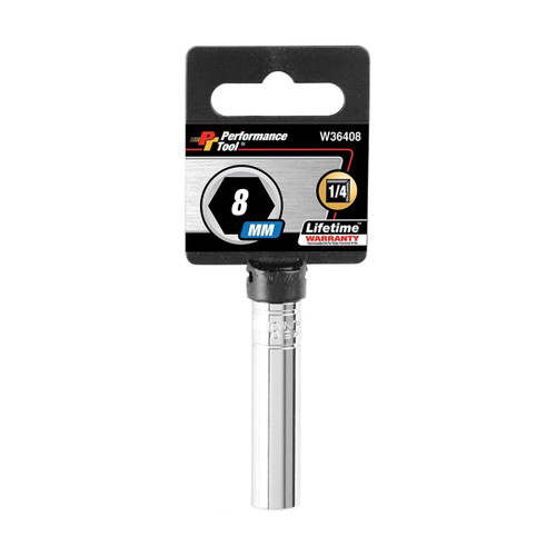 Performance Tool 1/4" Drive 8mm Socket (W36408)