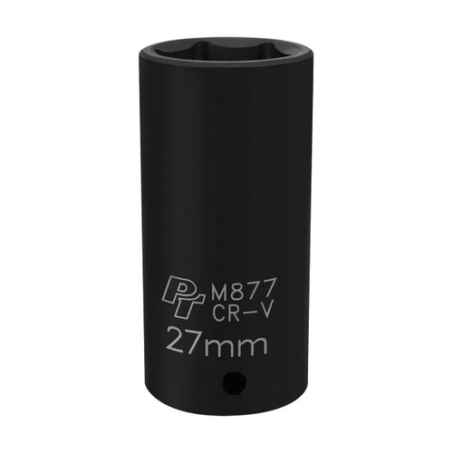 Performance Tool M877 1/2" Drive 27mm Metric Impact Socket