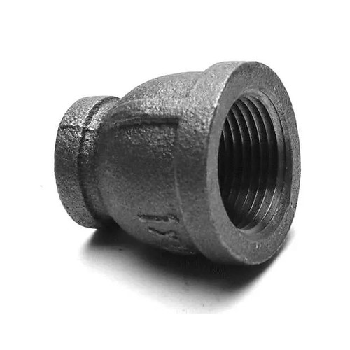 1/2 inch x 1/8 inch black bell reducer