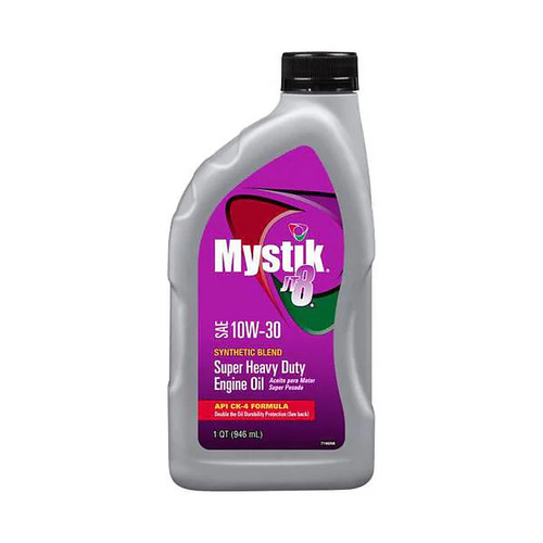 Mystik JT-8 Synthetic Blend 10W-30 Engine Oil, 1 Quart (1306-58)