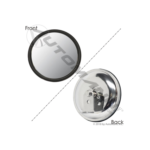 Automann Convex Mirror w/ L Bracket 5in Stainless Steel (563.9001)