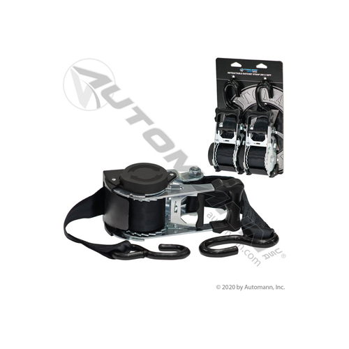 Automann Retractable Ratchet Strap 2in X 10ft 2pk (573.A210RRS-2DP)