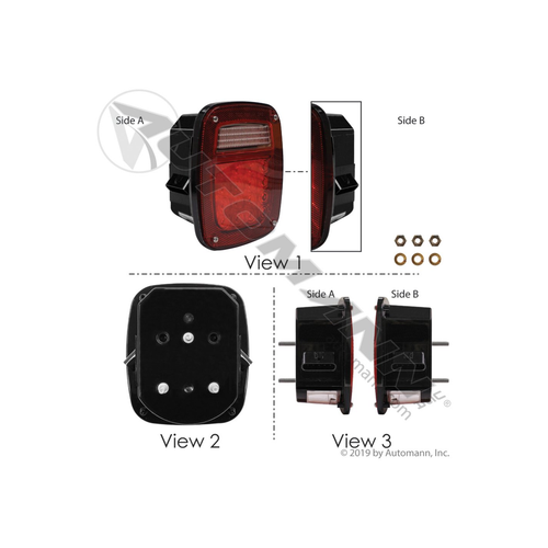 Automann LED trailer light 571.LD508R42 double Metri-Pack