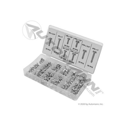 Automann Screw Assortment Kit Self Drilling 200pc (562.HK200SD)