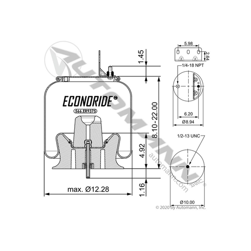 Automann Econoride Air Spring Rolling Lobe (566.ER9375)