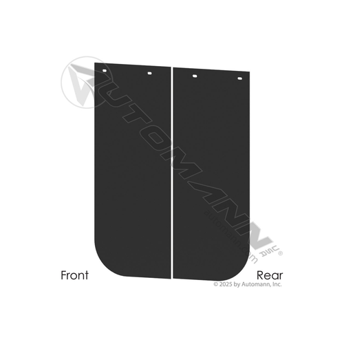 Automann black poly mud flap 562.142430B