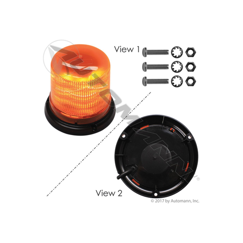 Automann Hella K-LED 100 Warning Light Amber (571.KL100AHE)