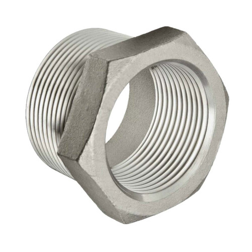 1-1/4 inch x 1 inch black hex bushing