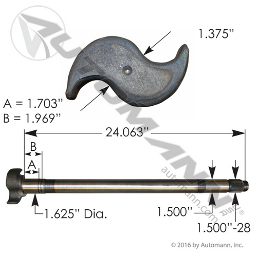 Automann Right-Hand Camshaft (122.282402.02)
