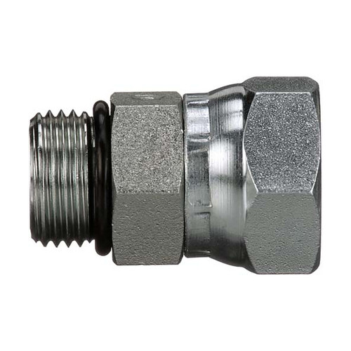 Gates 10MB-12FPX Hydraulic Hose Adapter | Male O-Ring Boss to Female Pipe Swivel