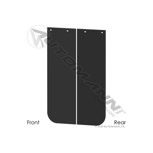 Automann black poly mud flap anti-spray 562.132436B