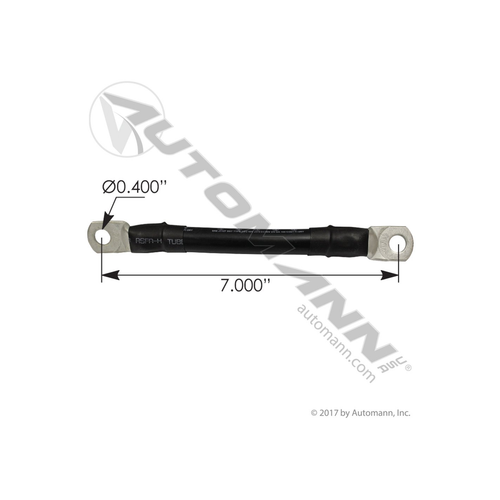 Automann 1782009BK stackable battery cable 2/0 7 inch black