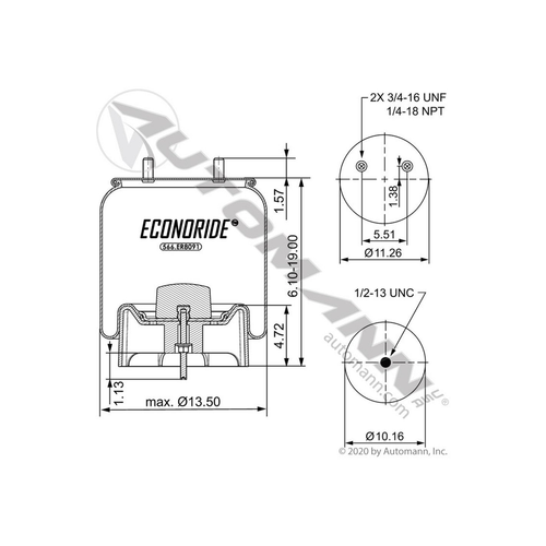 Automann Econoride Air Spring Rolling Lobe (566.ER8091)