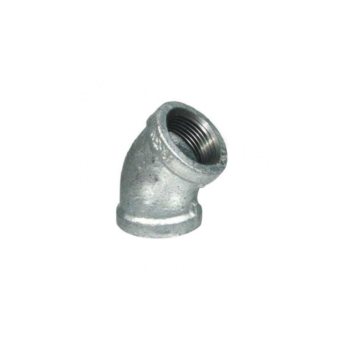 Black 1/4 inch 45 degree elbow fitting