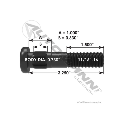 Automann Wheel Stud (201.6285)