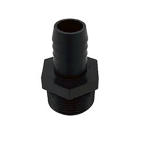 Banjo Hose Barb Adapter, ⅛″ MNPT x ¼″ Hose Barb (3A1814)