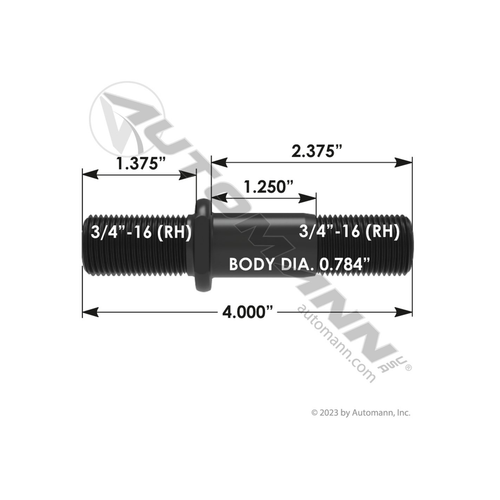 Automann double ended stud 201.7004R