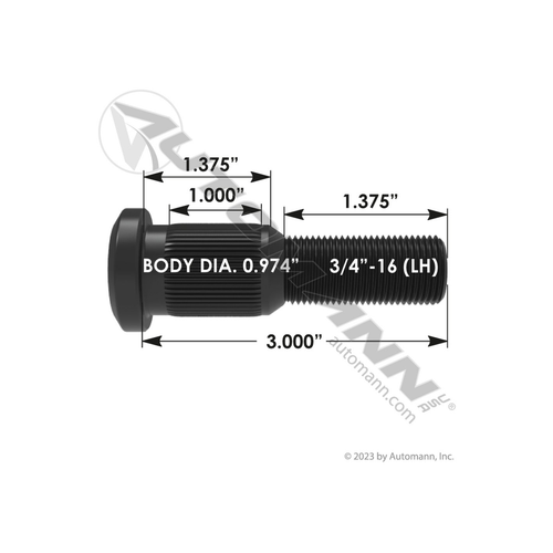 Automann wheel stud 201.6109L