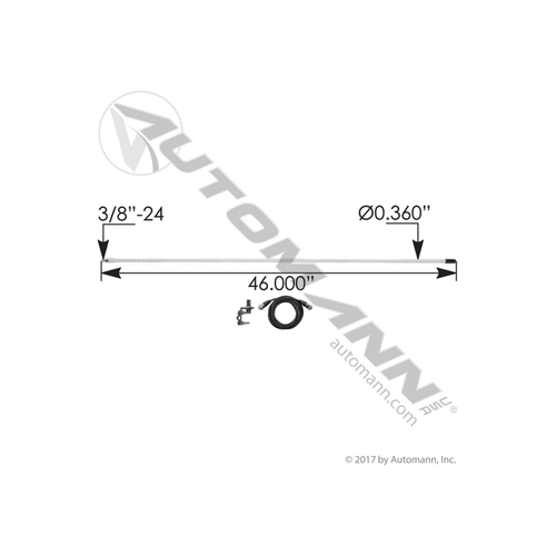 Automann CB Antenna Kit 48in White (577.CB1007)