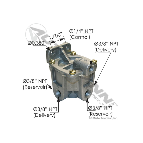Automann RG2 Type Relay Valve (170.KN28500)