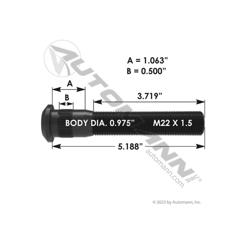 Automann Wheel Stud (201.6159)