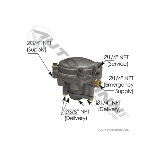 Automann RE6 Type Emergency Relay Valve (170.281865)