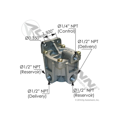 Automann RG2 Type Relay Valve (170.KN28520)