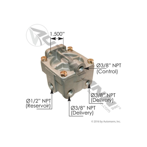 Automann Haldex Type Relay Valve (170.KN28060)