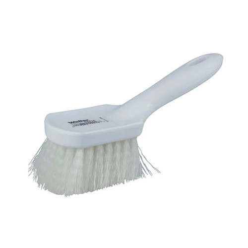 Weiler 44416 8-inch utility scrub brush white nylon