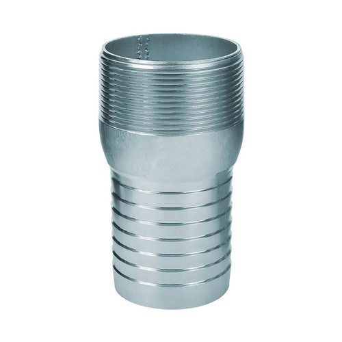 KC Nipple 1-1/2" MPT × 1-1/2" Hose Barb, Steel, 150 psi (KN112S)