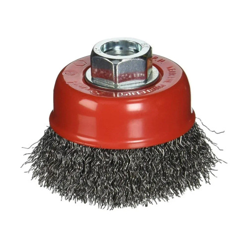 Forney Cup Brush, Crimped, 2-3/4" x 0.014" x 5/8"-11 Arbor (72755)