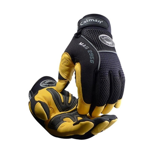 Caiman Mechanics Gloves Medium | Pig Grain Leather Palm | 2956M