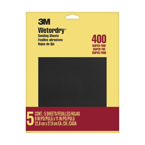 Color Xtra CX8401 9x11 inch 400 grit sandpaper sheet