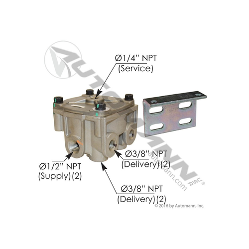 Automann R12 Type Relay Valve (170065206)