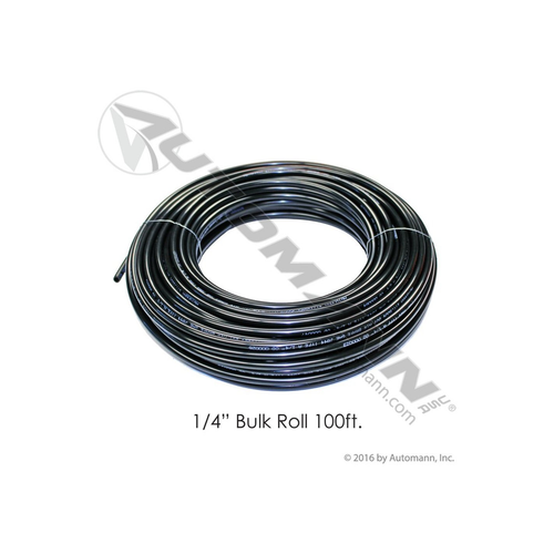 Automann black nylon tubing 1/4 inch OD 100 foot