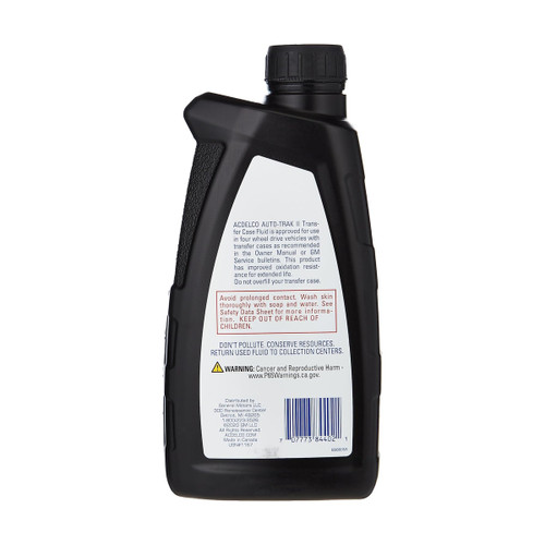 AC Delco Auto-Trak II transfer case fluid 33.8 oz