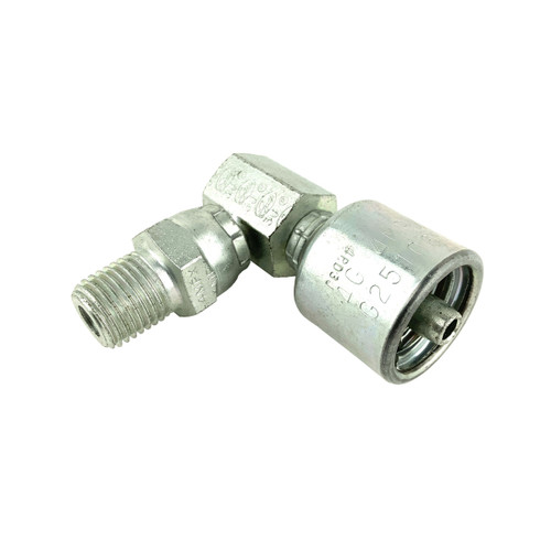 Gates MegaCrimp Male Pipe Swivel 90° Block, NPTF w/o 30° Cone Seat (4G4MPX90) Gates MegaCrimp Male Pipe Swivel 90° Block, NPTF w/o 30° Cone Seat (4G4MPX90)