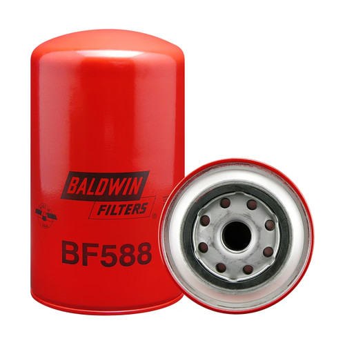 Baldwin BF588 Secondary Fuel Spin-On Filter | OE Bowl Port
