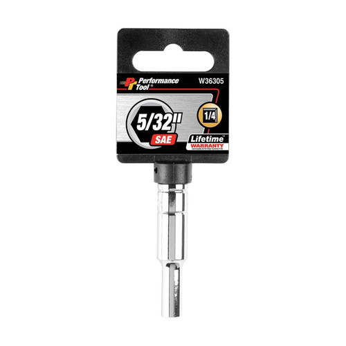 Performance Tool W36305 1/4 drive 5/32 deep chrome socket