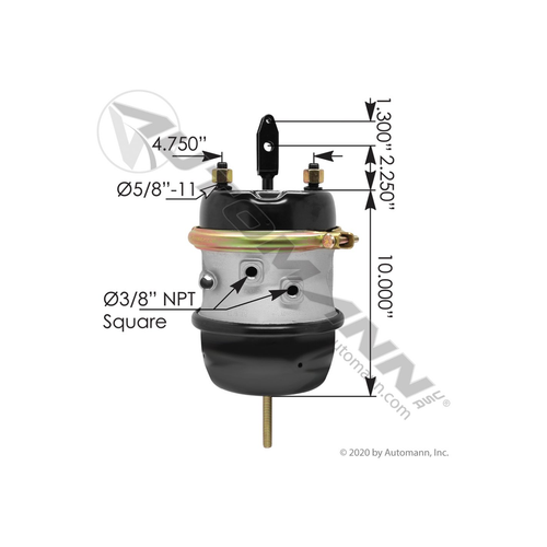 Automann Spring Brake LS Welded Clevis 2.25" (179SB3030SLW225)