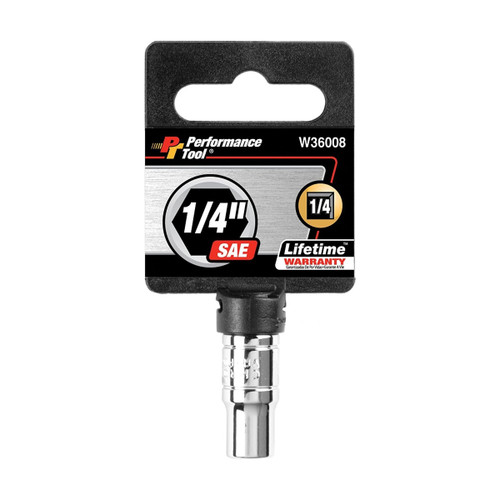 Performance Tool 1/4″ Drive 7/16″ SAE Chrome Socket (W36014)