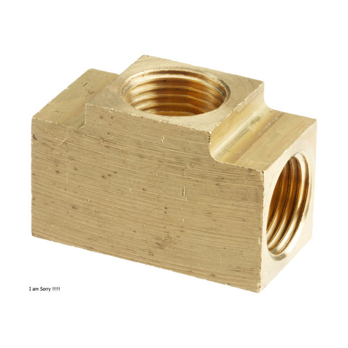 Edelmann 3/8 in Tube Union Tee Inverted Flared Fitting | 130666
