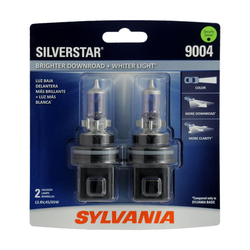 Sylvania 9004ST SilverStar Halogen Headlight Bulb Twin Pack
