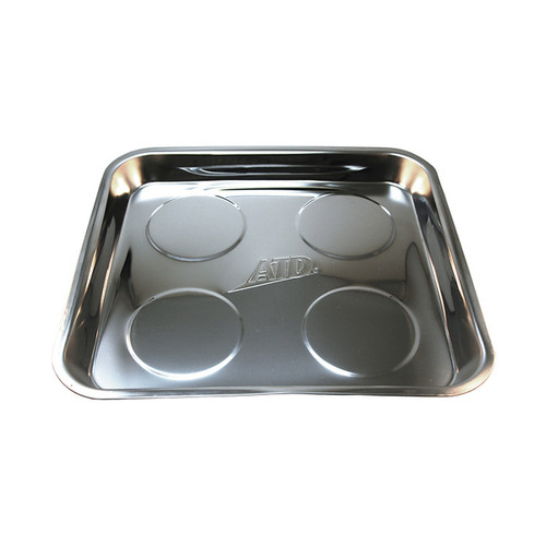 ATD Tools Stainless Steel Square Magnetic Tray with 4 Magnets (8762)