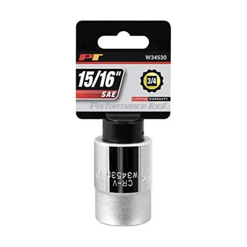 Performance Tool 3/4″ Drive 15/16″ SAE Socket (W34530)